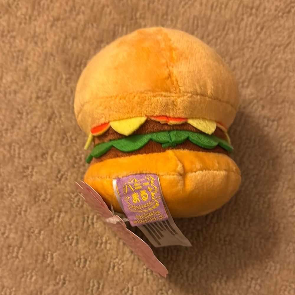 Honeymaru Burger Plush Keychain - Picture 2 of 2